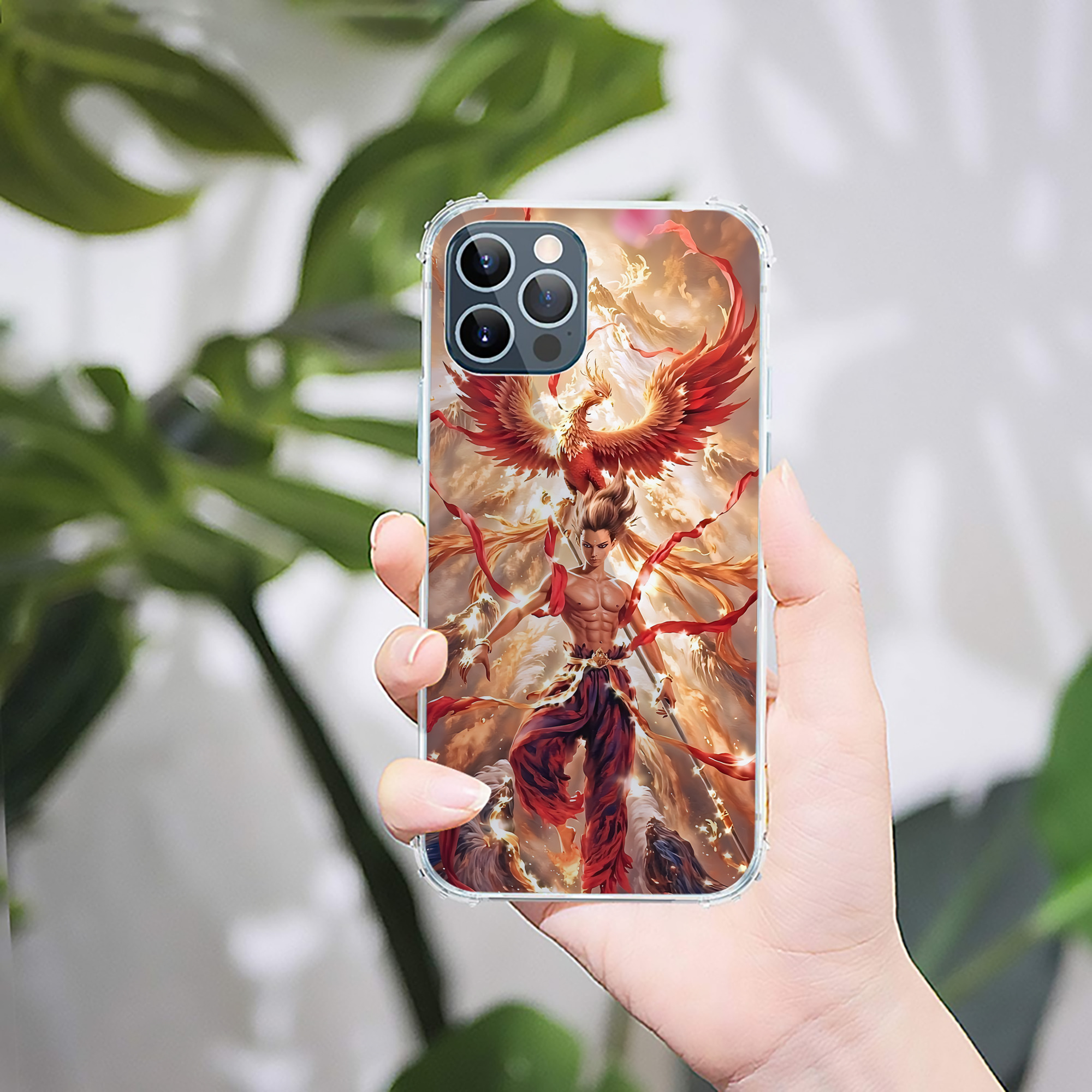 （画像用） Ne Zha 2 ナタ 魔童の大暴れ 【iPhone 12シリーズ対応】透明スマホケース（クリアソフトケース）